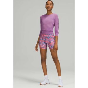 lululemon athletica Pink and Blue Camo Bike Shorts
